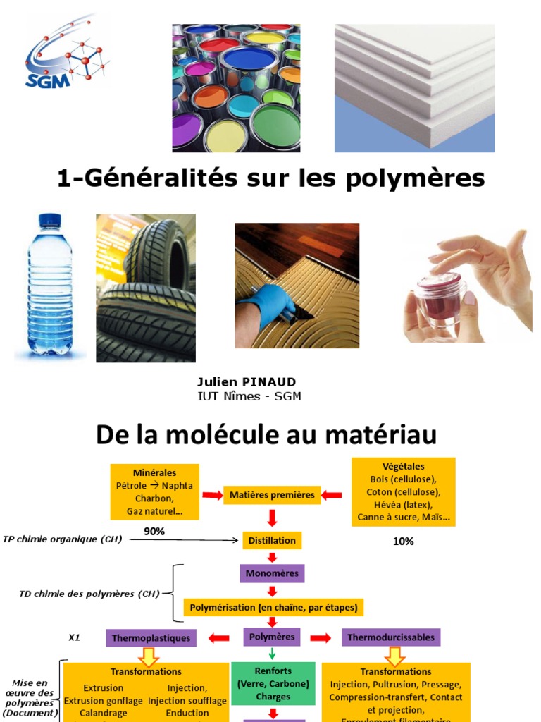 Généralités sur les polymères | PDF | Polymère | Plastique