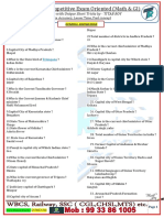 1 Railway Exam General Knowledge 610 Questions