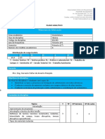 Plano Analitico Tecnicas de Alta Tensao