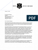 PBA letter to UAlbany President Havidán Rodríguez