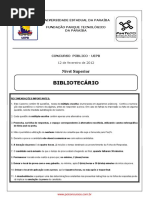 Prova UEPB - Bibliotec_c1rio