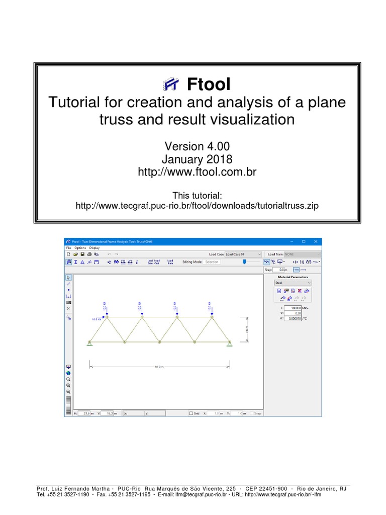 Tutorial Truss Pdf Truss Computing