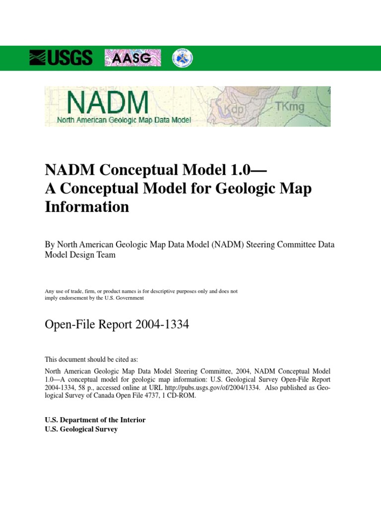 NADM ConceptualModelGeologicMap 2004 | PDF | Structural Geology | Geology