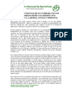 Ensayo, Consencuencias de No Cumplir - Angelo Soto