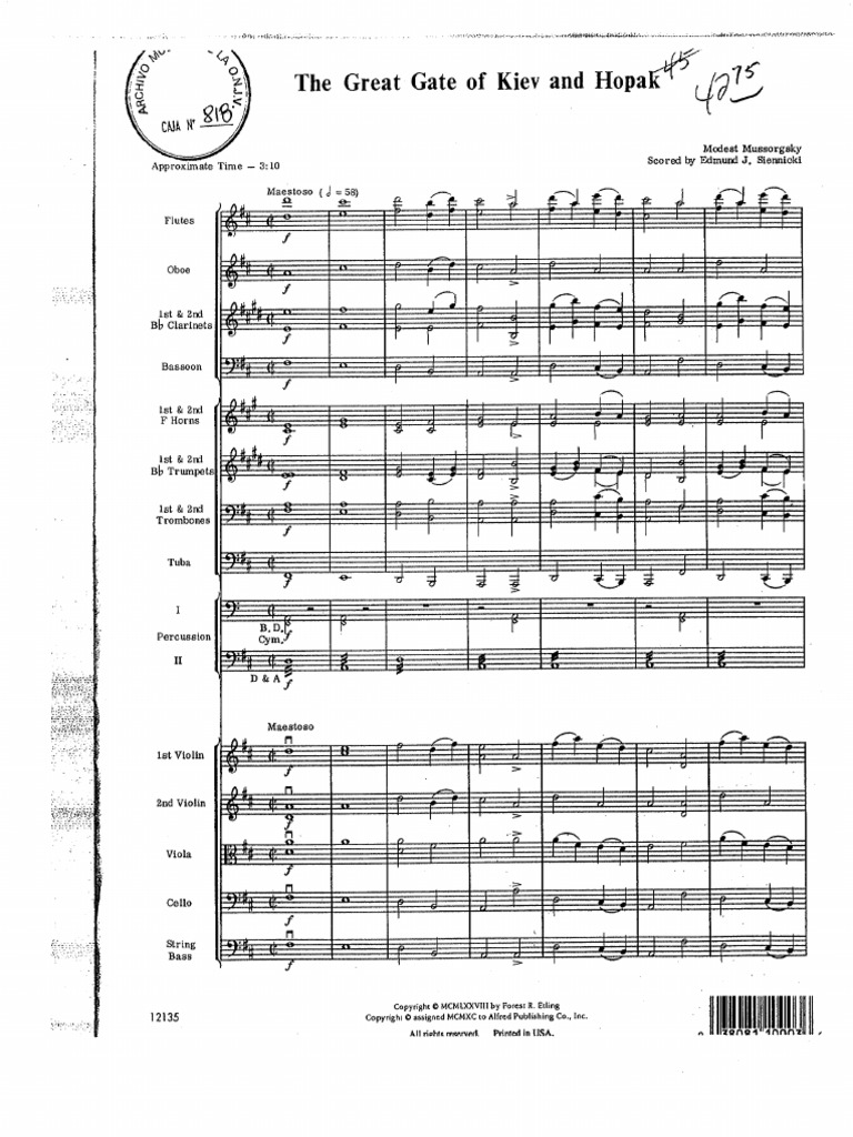 The Great Gate of Kiev and Hopak PDF