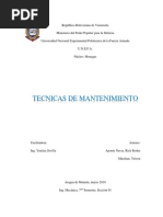 Tecnicas de Mantenimiento