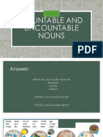 Countable and Uncountable Nouns