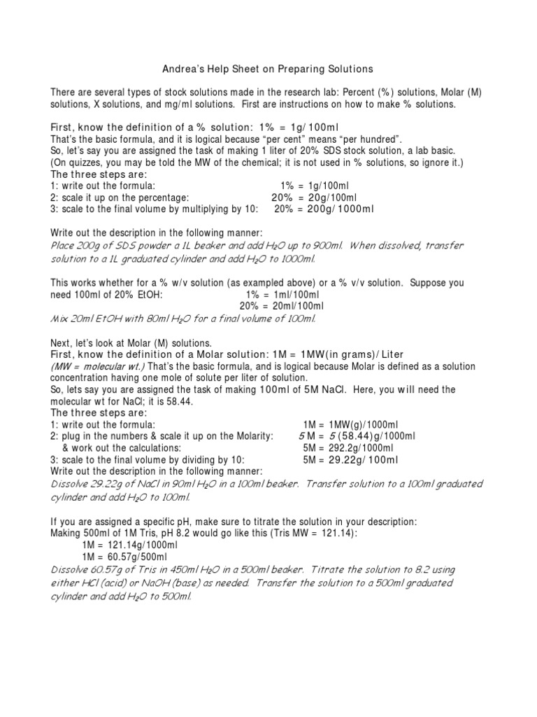 Making Solutions | PDF