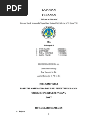 Laporan Praktikum Ipa Smp Kelompok 6