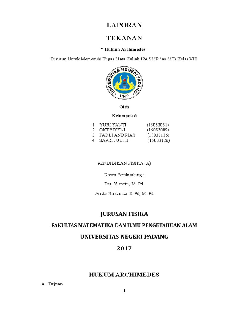 14 Contoh Laporan Praktikum Ipa Smp My Tugas - Riset