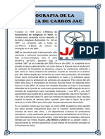 Biografia de Marca de Carros JAC