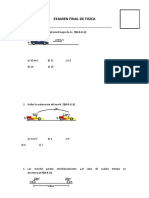 Examen Final de Fisica 1ero