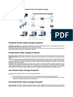 Pengertian Router Dan Fungsinya Lengkap