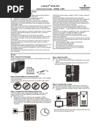 Liebert ItON Quick Start Guide 600VA