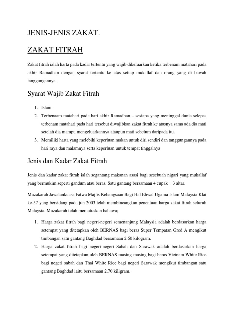 Jenis Zakat Pdf
