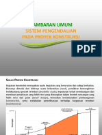 Gambaran Umum Sistem Pengendalian Pada Proyek Konstruksi