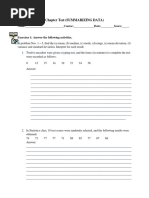 Chapter Testmeasureofvariation