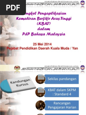 Taklimat Kbat Pdf