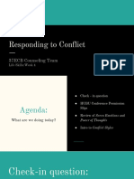 Week 4 Responding To Conflict
