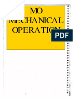 Mechanical Operation of Chemical Processes