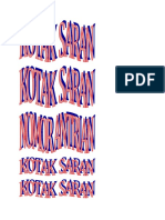 Kotak Saran