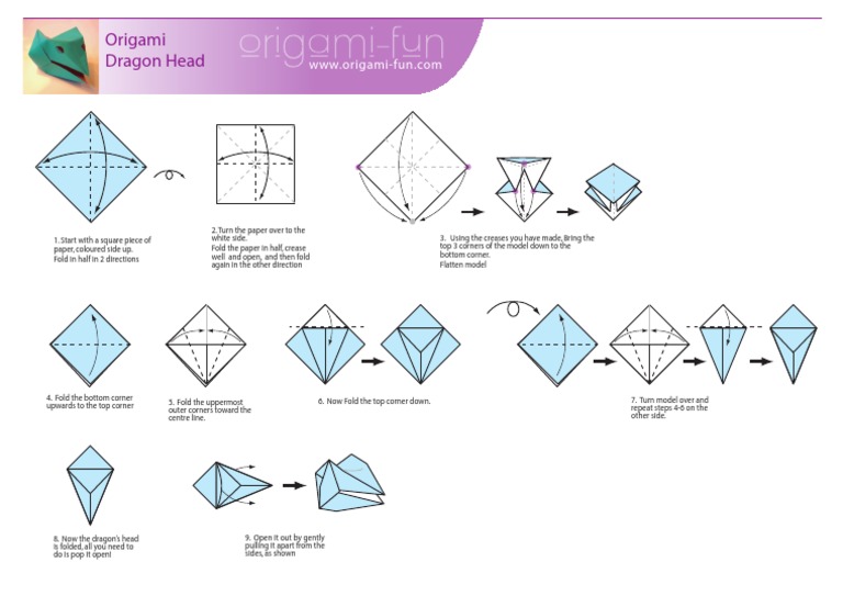 Easy Origami Dragon - How to Fold 