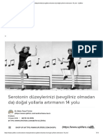 Serotonin Düzeylerinizi (Sevgiliniz Olmadan Da) Doğal Yollarla Artırmanın 14 Yolu • Uplifers