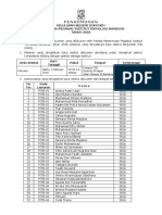 Pengumuman Lulus Seleksi Dokumen