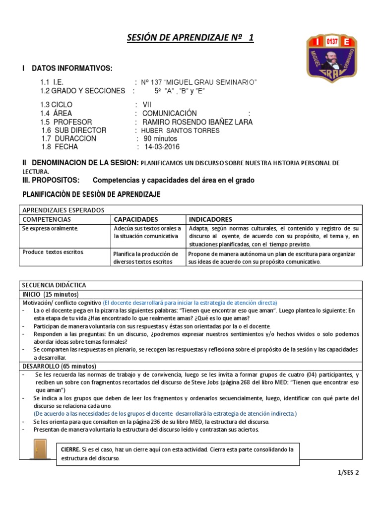 Sesion De Inicio De Clase 2 Descargar Gratis Pdf Maestros Lectura