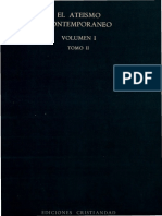 GIRARDI, G. (Dir), El Ateismo Contemporaneo. Volumen I. El Ateismo en La Vida y en La Cultura Contemporanea. Tomo II. Madrid, 1971