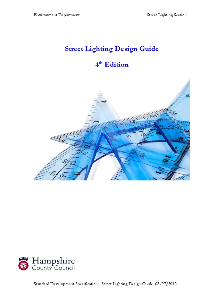 Street Lighting Design Guide 4th Ed. | PDF | Electrical Wiring | Lighting