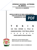 Tesis Modelos Simples de Simulacion Numerica para Soluciones Practicas en La Ing de Yacimientos PDF