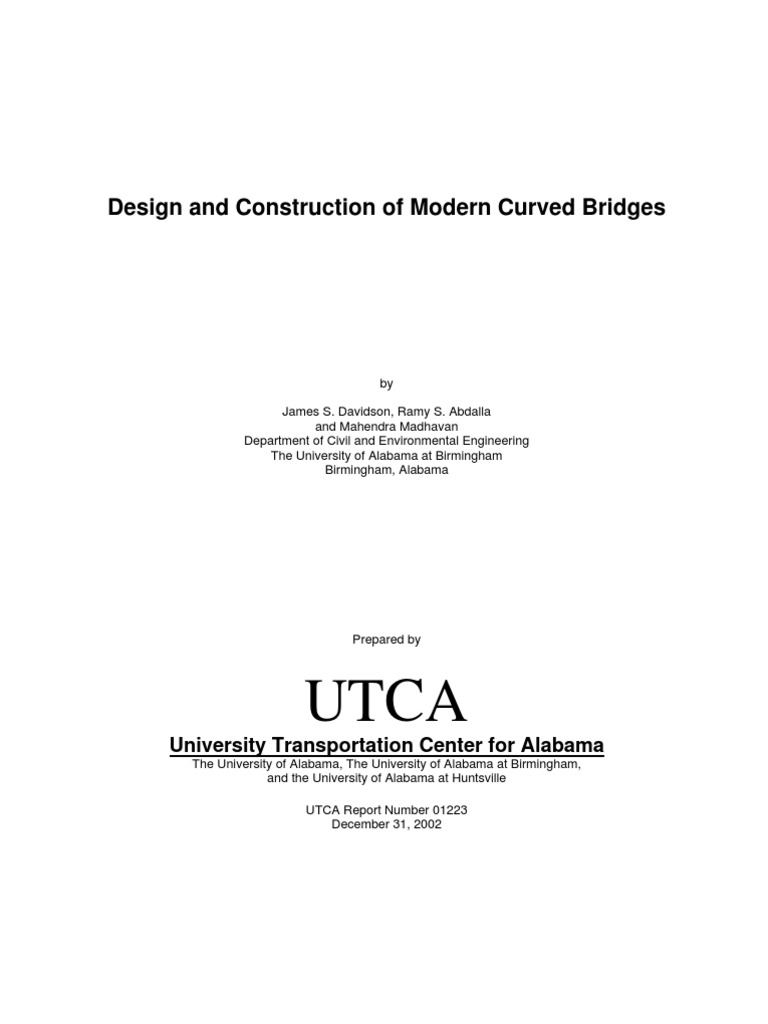 Design and Construction of Modern Curved Bridges | PDF | Buckling ...