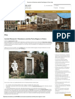 Research On Palombara and The Porta Magica in Rome, Italy