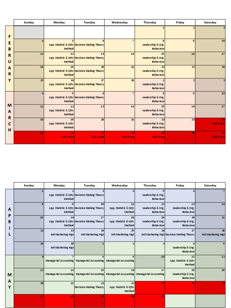 Course Schedule: Leadership & Stats | PDF | Business