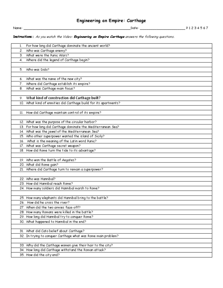 Engineering An Empire Egypt Worksheet Answers