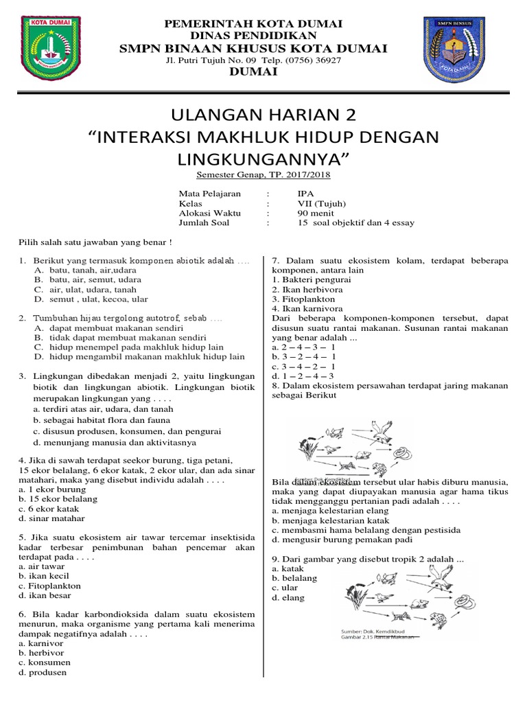 Ulangan Harian 2 Genap