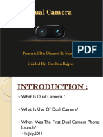 Dual Camera: Presented By: Dhruvit R. Makadia Guided By: Darshna Rajput