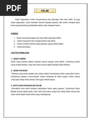 Nota Jahitan Pdf
