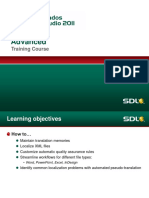 SDL Trados Studio 2011 - Advanced