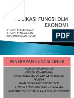 4. Matematika Ekonomi Fungsi Penawaran Permintaan Keseimbangan Pasar