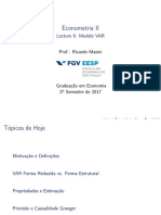 Lecture 9 Modelo VAR PDF