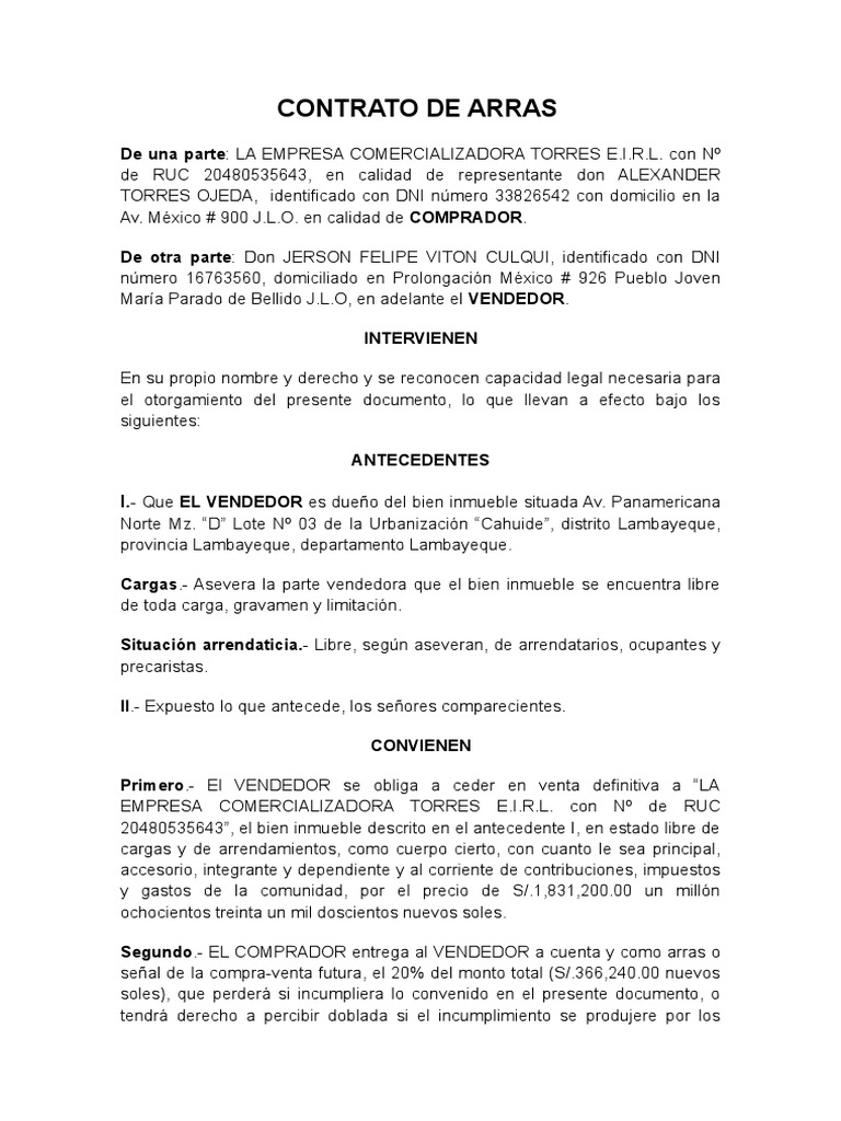 modelo-de-contrato-de-arras-penitenciales-pdf-gobierno-economias