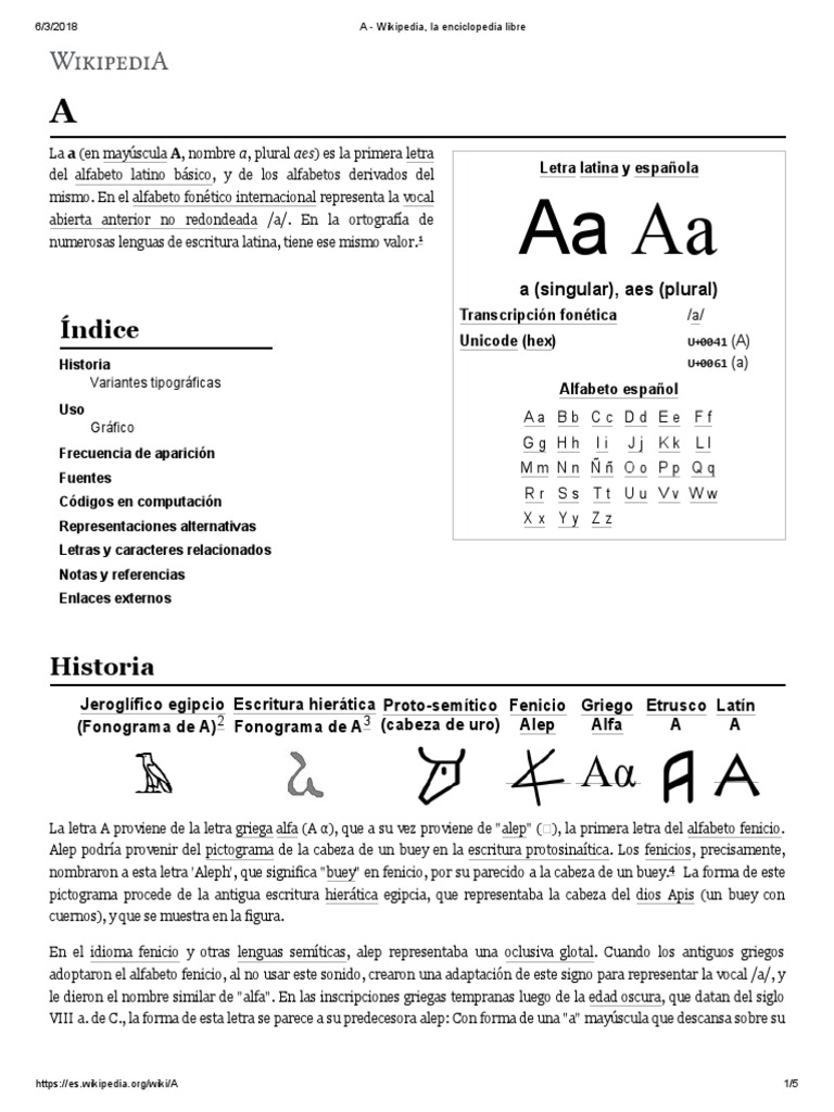 Letra A | PDF | Caligrafía occidental | Colación