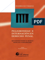 Peligrosidad e Internacion Derecho Penal