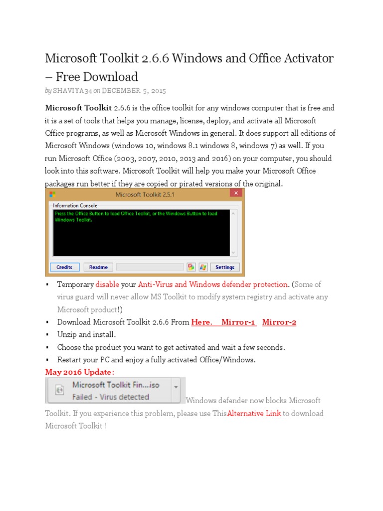 Microsoft toolkit windows 10 microsoft office 2010