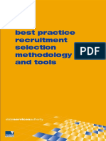 Best Practice Recruitment Selection Methodology and Tools