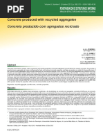 Concrete produced with recycled aggregates