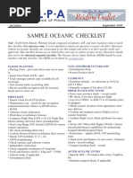 08ATSBL01 - Oceanic Checklist