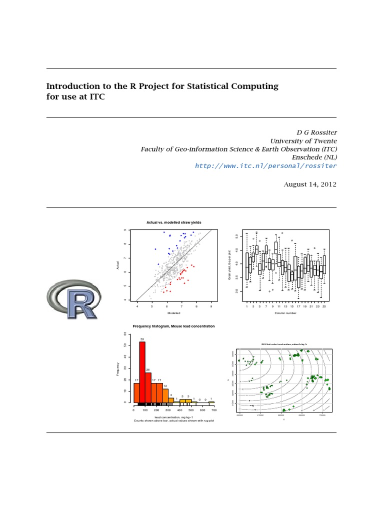 R Intro | PDF | R (Programming Language) | Command Line Interface